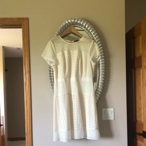 Banana republic white summer lace dress